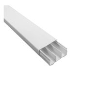 Canaleta Fechada Com Adesivo Pvc Branco Com Tampa 40X 16X 2000mm CA4016A Steck