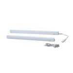 Luminária LED Sobrepor 60Cm 6500K 8W Bivolt | Visão completa do produto em posição horizontal