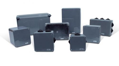 Caixa Passagem Cinza 251x150x10mm IP65 Tampa Transparente S312