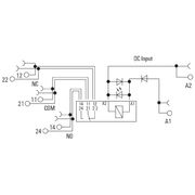 Acoplador Rele 24 Vcc 2 Reversiveis 1123490000 Weidmuller Conexel