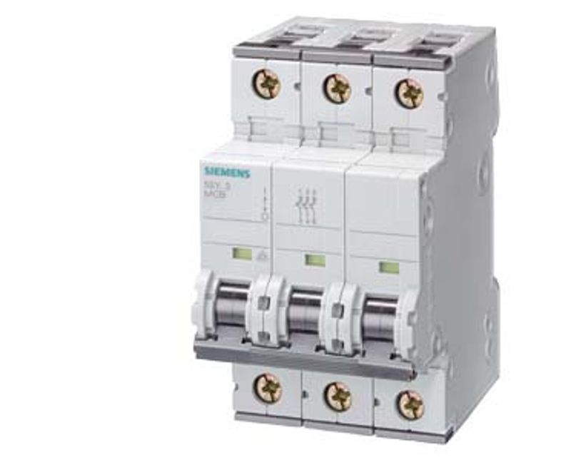 Disjuntor Mini Tripolar 25A 220/380VCA C 15KA 5SY73257 Siemens