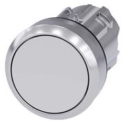 Frontal Botao Comando Redondo Branco 22 Mm 3SU10500AB600AA0 Siemens