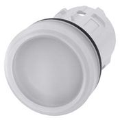 Frontal Sinaleiro Comando Redondo Plástico Branco 22mm 3SU10016AA600AA0 Siemens