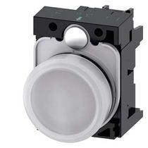 Sinaleiro Redondo Plástico Branco 22mm 230V LED 3SU11066AA601AA0 Siemens