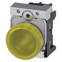 Sinaleiro Redondo Metálico Amarelo 22mm 230V LED 3SU11566AA301AA0 Siemens