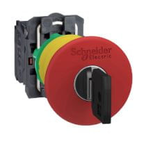 Cabeçote para Botão 22MM Cogumelo 40Mm Vermelho 1NA+1NF XB5AS9445
