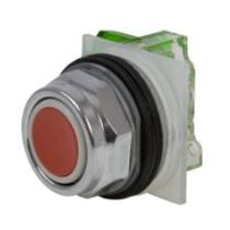 Botão Redondo Faceado Metálico Vermelho 30mm 1NA Impulso 9001KR1RH5 Schneider