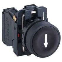 Botão Redondo Faceado Preto 22mm 600V 1NA Impulso XB5AA3351 Schneider