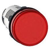 Sinaleiro Redondo Plástico Vermelho 22,0 Mm 220 V Led Schneider