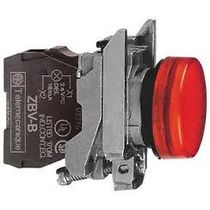Sinaleiro Redondo Metálico Vermelho 22mm 120V LED XB4BVG4 Schneider