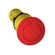 Botão Cogumelo 40mm Vermelho 22mm 1NA+1NF Giratorio XB7NS8445 Schneider