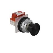 Botão Redondo Metálico Preto 30mm 1NA+1NF Impulso 9001KR24BH13 Schneider