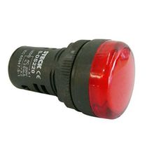 Sinaleiro Redondo Plástico Vermelho 220V LED Steck