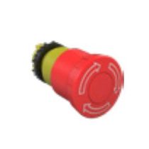 Frontal Botão Comando Cogumelo 42 MM Vermelho 22 MM com Gravação Seta CSWBESGMWH WEG