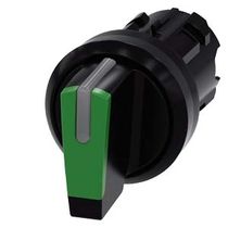 Comutador Seletora Iluminada Knob Curto 3 Posições Verde 22MM Sirius Act 3Su10022Bl400Aa0 Siemens