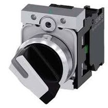 Comutador Iluminado Knob Curto Branco 22mm 3SU11502BF601BA0 Siemens