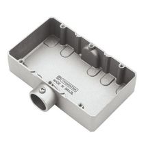 Condulete Aluminio ET 3/4" Sem Rosca Cinza Sem Tampa Triplo 56112042 Tramontina