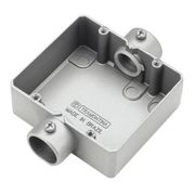Condulete Alumínio Cd 3/4" Sem Rosca Cinza Sem Tampa Sem Vedação Duplo 56111012 Tramontina