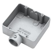 Condulete Alumínio ED 3/4" Sem Rosca Cinza Sem Tampa Sem Vedação Duplo 56111042 Tramontina