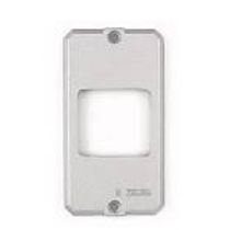 Tampa Metálica Condulete Alumínio Sem Pintura 2 Postos Horizontais 1/2 3/4" 56117003 Tramontina