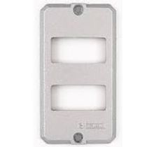 Tampa Metálica Condulete Alumínio Sem Pintura 2 Postos Horizontais Sep 1/2 3/4" 56117005 Tramontina