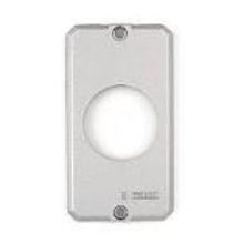 Tampa Metálica Condulete Alumínio Sem Pintura Cinza 1 Posto Redondo 1/2 3/4" P/ 1 Tomada 56117001 Tramontina