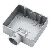 Condulete Aluminio ED 3/4" BSP Cinza Sem Tampa Duplo 56111032 Tramontina