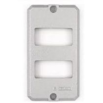 Tampa Metalica Condulete Aluminio Pintado Cinza 2 Postos Horizontais Sep 1/2  3/4" 56115005 Tramontina