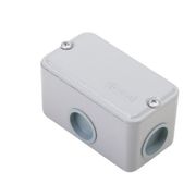 Condulete Metálico Múltiplo Alumínio X 1" Cinza com Tampa com Pintura Parafuso + 2 Tampões E002400040 Wetzel