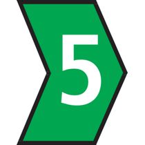 Anilha PVC Verde 1,50 A 10,00 MM2 5 - MHG3/7 - Hellermann