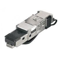 Conector Rj45 Macho Blindado 8 Polos Categoria 6a T568a/B - IEPSRJ45FHBK - CONEXEL