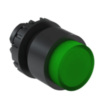 Frontal Botao Comando Iluminado Redondo Saliente Verde 22 Mm 12882267 WEG