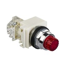 Botão Comando Iluminado Redondo Vermelha 30MM 24VCA/VCC 1NA+1NF 9001K2L35Lrrh13 Harmony Schneider
