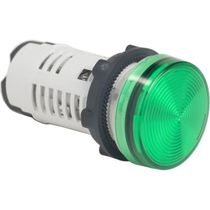 Sinaleiro Redondo Plastico Verde 22mm 110Vcc LED XB7EV03GP Schneider