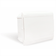 Quadro Distribuição Disjuntor Termoplástico Branca Embutir Din 12 Portas 61x197x266mm Porta Opaca SCM12OBR Steck