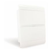 Quadro Distribuição Disjuntor Termoplástico Branca Embutir Din 24 Portas 277x335x68mm Porta Opaca SCM24OBR Steck