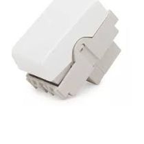 Módulo Interruptor Predial 1 Tecla Simples Embutir Bipolar 250 V 10a Branca Pial Plus 612005 PIAL