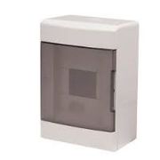 Quadro Distribuição Disjuntor Termoplástico Branca Sobrepor Din 8 Porta Transparente SCV8PT Steck