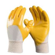 Luva Protecao Mecanica Algodao C/Banho Nitrilico Amarela Tamanho M Novadex DASN885 DVS