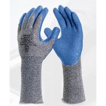 Luva Proteção Corte Polietileno Alta Densidade (Pead) Azul/Cinza Banho Látex Longo Tamanho 9/G Flexcut - DA45200 - DVS - CA 32407
