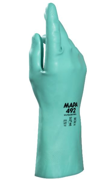 Luva Nitrílica Verde 35cm - ALPHATEC 58735 - ANSELL Tam 7