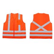 Colete Sinalizacao Ziper Laranja Com Refletivo Tamanho Xxg VIC72140 DVS