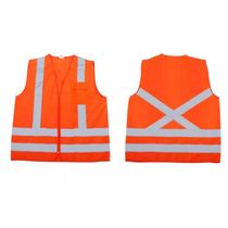 Colete Sinalizacao Ziper Laranja Com Refletivo Tamanho Xxg VIC72140 DVS