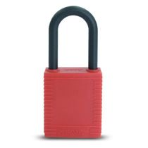 Cadeado Plástico Tamanho Haste 38 Mm Plástico Vermelho - C7075 - BRADY