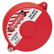 Bloqueio Válvula Gaveta Tipo Ajustável Plástico 254mm A 330mm Vermelho - 65564 - BRADY