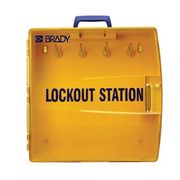 Estacao Bloqueio Polipropileno Porta Transparente, 4 Gancho* Brady