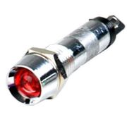 Sinaleiro Redondo Metálico Vermelho 8,0 Mm 24vca/VCC LED - TPN087LR - METALTEX