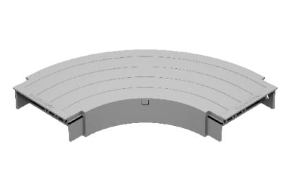 Curva Canaleta Horizontal 90 Graus Aluminio Branca R60 DT3864360 ...