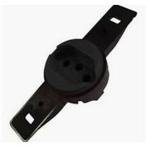 Tomada Predial Preta 2 Polos + Terra 10 A 250 V Sem Placa 23076 TRANSMOBIL