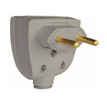 Plugue Macho Energia Predial Macho Corpo Triangular Cinza 2 Polos 250 V 20 A 615871 PIAL